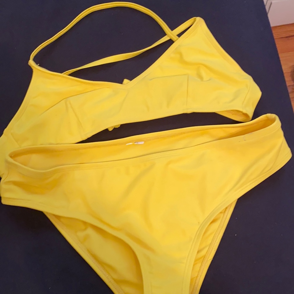 banana yellow bikini